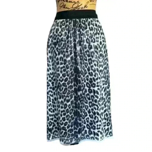 Worthington Leopard Sequins Skirt - Picture 1 of 7